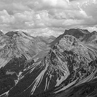 Buy canvas prints of Swiss mountains on a cloudy day by Rob Evans