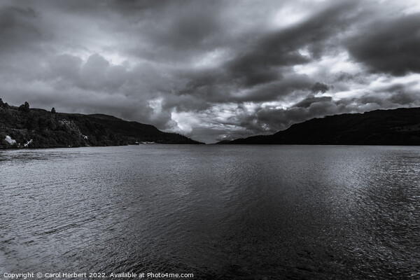 Storm Clouds Over Loch Ness Picture Board by Carol Herbert