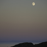 Buy canvas prints of Full Moon Over Arnish Point by Carol Herbert