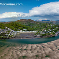 Buy canvas prints of Idilic Borth y Gest by David Thurlow