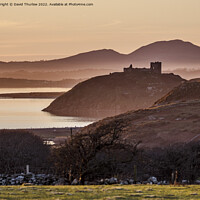 Buy canvas prints of Criccieth castle on the Llŷn Peninsula  by David Thurlow