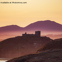 Buy canvas prints of Criccieth castle on the Llŷn Peninsula  by David Thurlow