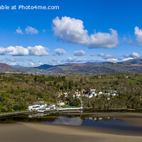 Buy canvas prints of Portmeirion Italianate Village in beautiful Snowdonia by David Thurlow
