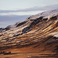 Buy canvas prints of Icelandic Mountain Farm by David Thurlow