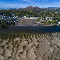 Buy canvas prints of Patterns in the sand off Borth y Gest. by David Thurlow