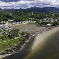 Buy canvas prints of Borth y gest, patterns in the sand. by David Thurlow