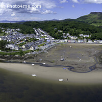 Buy canvas prints of Borth y gest, patterns in the sand. by David Thurlow