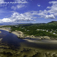 Buy canvas prints of Patterns in the sand of the Glaslyn estuary by David Thurlow