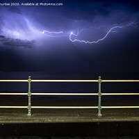 Buy canvas prints of Abstract Lightning by David Thurlow