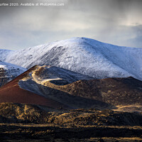 Buy canvas prints of Berserkjarhraun Lava Field, Snæfellsnes Peninsula, Iceland by David Thurlow