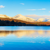 Buy canvas prints of Winter reflections, Coniston Water by Jon Sparks