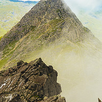 Buy canvas prints of Tryfan from Bristly Ridge by Jon Sparks