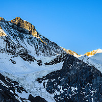 Buy canvas prints of Jungfrau and Silberhorn 2 by Jon Sparks
