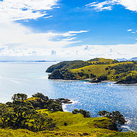 Buy canvas prints of Bay of Islands panorama by Jon Sparks