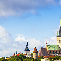 Buy canvas prints of Old Town Tallinn skyline by Jon Sparks