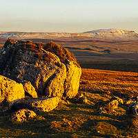 Buy canvas prints of Boulder and Pen-y-Ghent by Jon Sparks