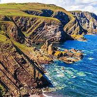 Buy canvas prints of West from St Abb's Head by Jon Sparks
