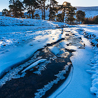Buy canvas prints of Ice on the Marshaw Wyre by Jon Sparks