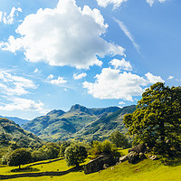 Buy canvas prints of Langdale Pikes from Copt Howe 2 by Jon Sparks