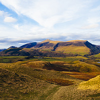 Buy canvas prints of Skiddaw from Naddle Fell by Jon Sparks