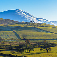 Buy canvas prints of Snow on Skiddaw by Jon Sparks