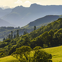 Buy canvas prints of Langdale Pikes from Skelghyll Lane by Jon Sparks