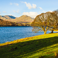Buy canvas prints of Coniston Water, Dow Crag and Coniston Old Man by Jon Sparks