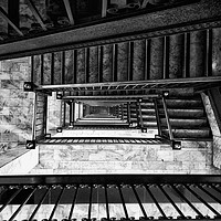 Buy canvas prints of Los Angeles Stairway by Keith Small