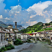 Buy canvas prints of Aosta Valley town in Italy                        by jason jones