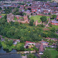 Buy canvas prints of Ludlow Castle and town by jason jones