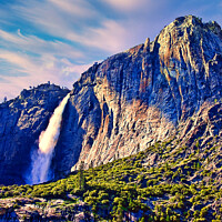 Buy canvas prints of Yosemite Falls, California by Chuck Underwood