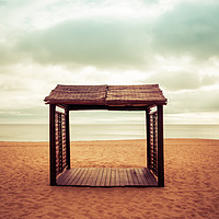 Buy canvas prints of Beach hut by Ben Delves