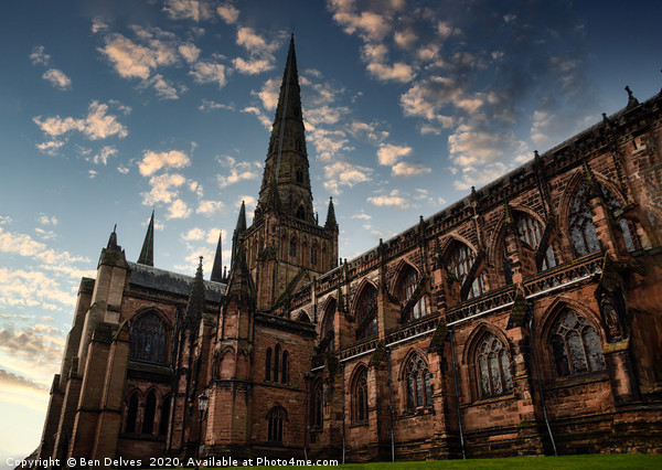 Majestic Lichfield Cathedral Amidst an Enchanting  Picture Board by Ben Delves