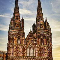 Buy canvas prints of Heavenly Lichfield Cathedral by Ben Delves