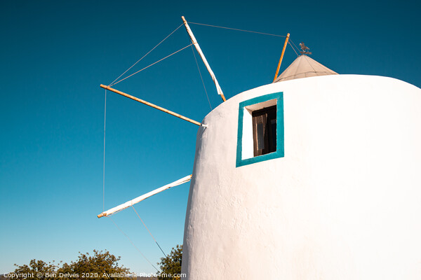 Portuguese windmill in summer Picture Board by Ben Delves