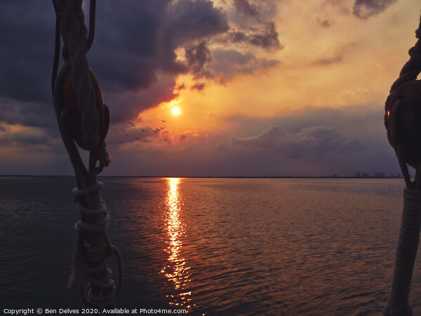 Romantic Sunset Cruise in Cancun Picture Board by Ben Delves