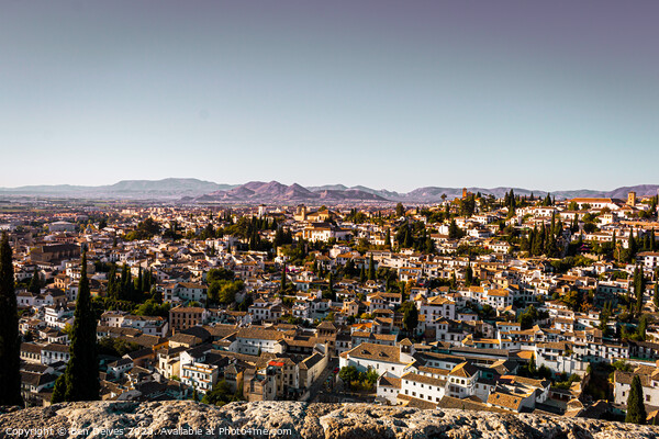 Majestic View of a Spanish Town Picture Board by Ben Delves