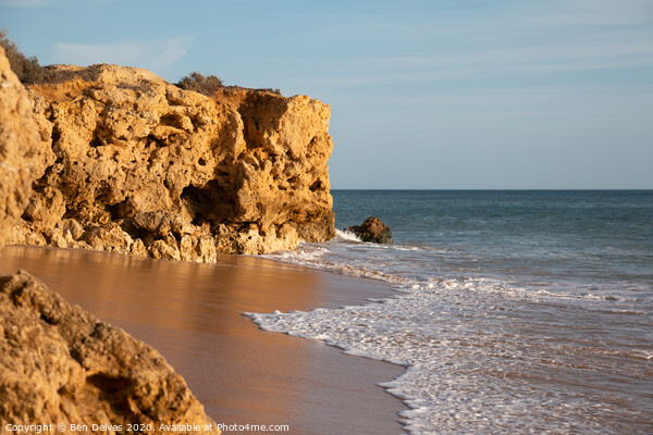 Serene Cove in Albufeira Picture Board by Ben Delves