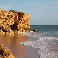 Buy canvas prints of Serene Cove in Albufeira by Ben Delves