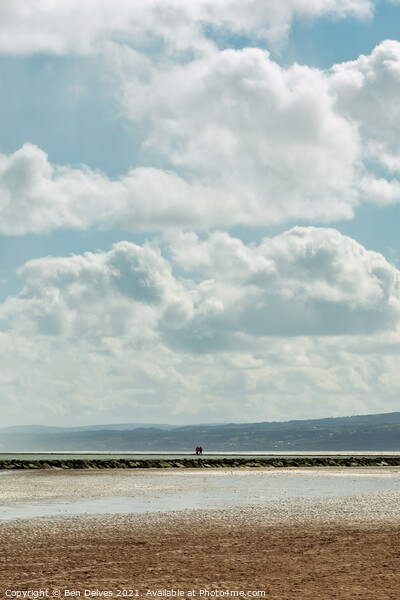 A couple and the clouds at West Kirby Picture Board by Ben Delves
