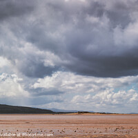 Buy canvas prints of Heavy Clouds at West Kirby Shore by Ben Delves