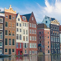 Buy canvas prints of Amsterdam Canal House by Madhurima Ranu