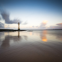 Buy canvas prints of New Brighton lighthouse at sunrise by Lukasz Lukomski