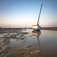 Buy canvas prints of Boats in Meols during sunset by Lukasz Lukomski
