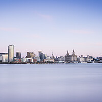 Buy canvas prints of Liverpool skyline by Lukasz Lukomski