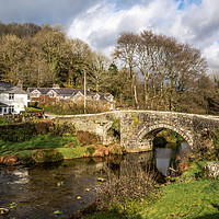 Buy canvas prints of Huckworthy Bridge - Dartmoor by Jean Fry