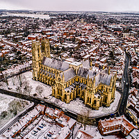 Buy canvas prints of Beverley Minster in the Snow by Jamie Newson-Smith