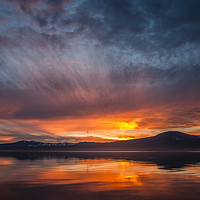 Buy canvas prints of Sunset at Lake Tahoe by Steve Ransom