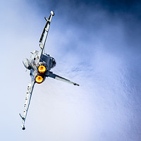Buy canvas prints of Eurofighter Typhoon afterburner heat haze by GadgetGaz Photo