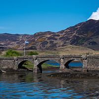 Buy canvas prints of Eilean Donan castle bridge  by stuart bingham